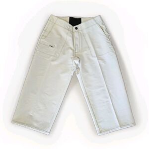 IBEX Womens 8 Crop Pants Stretch Waist Khaki Beige